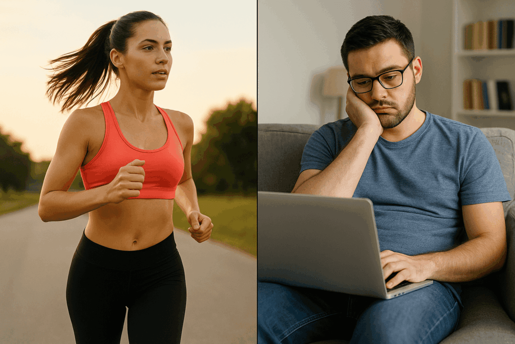 Lire cette article sur la sédentarité vs le sport